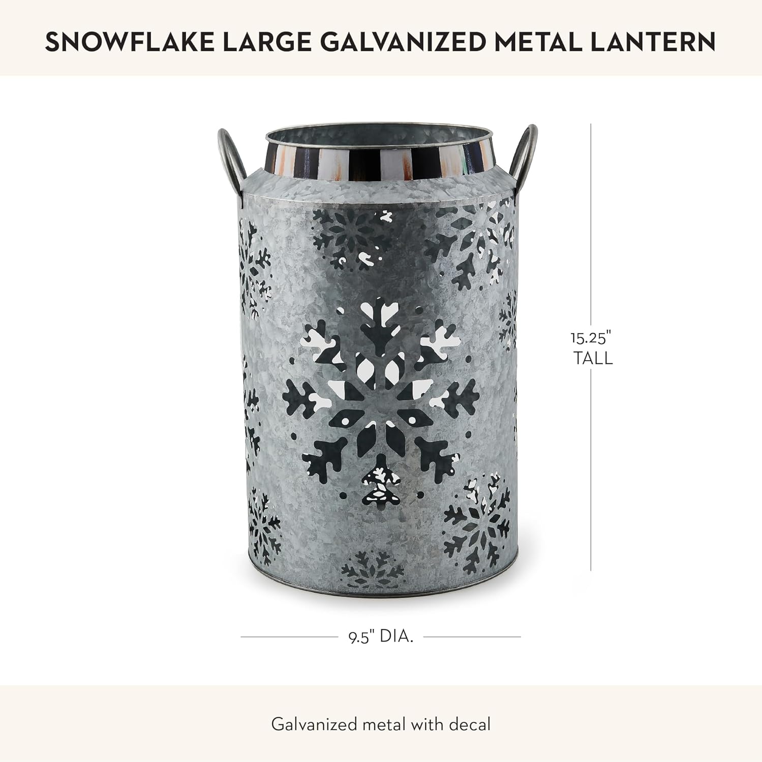 Rustic Snowflake Lantern