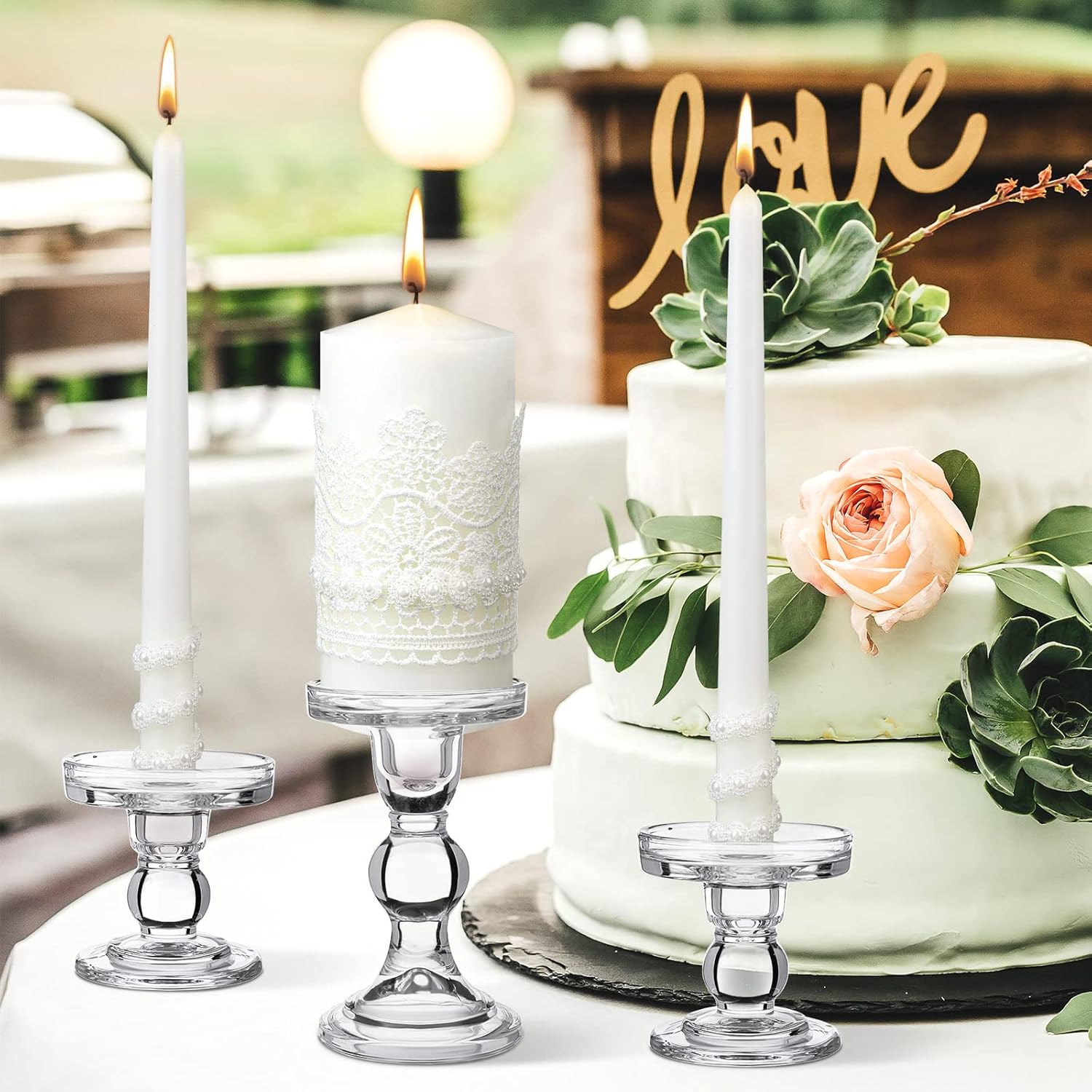 Irenare Unity Candles with Holder