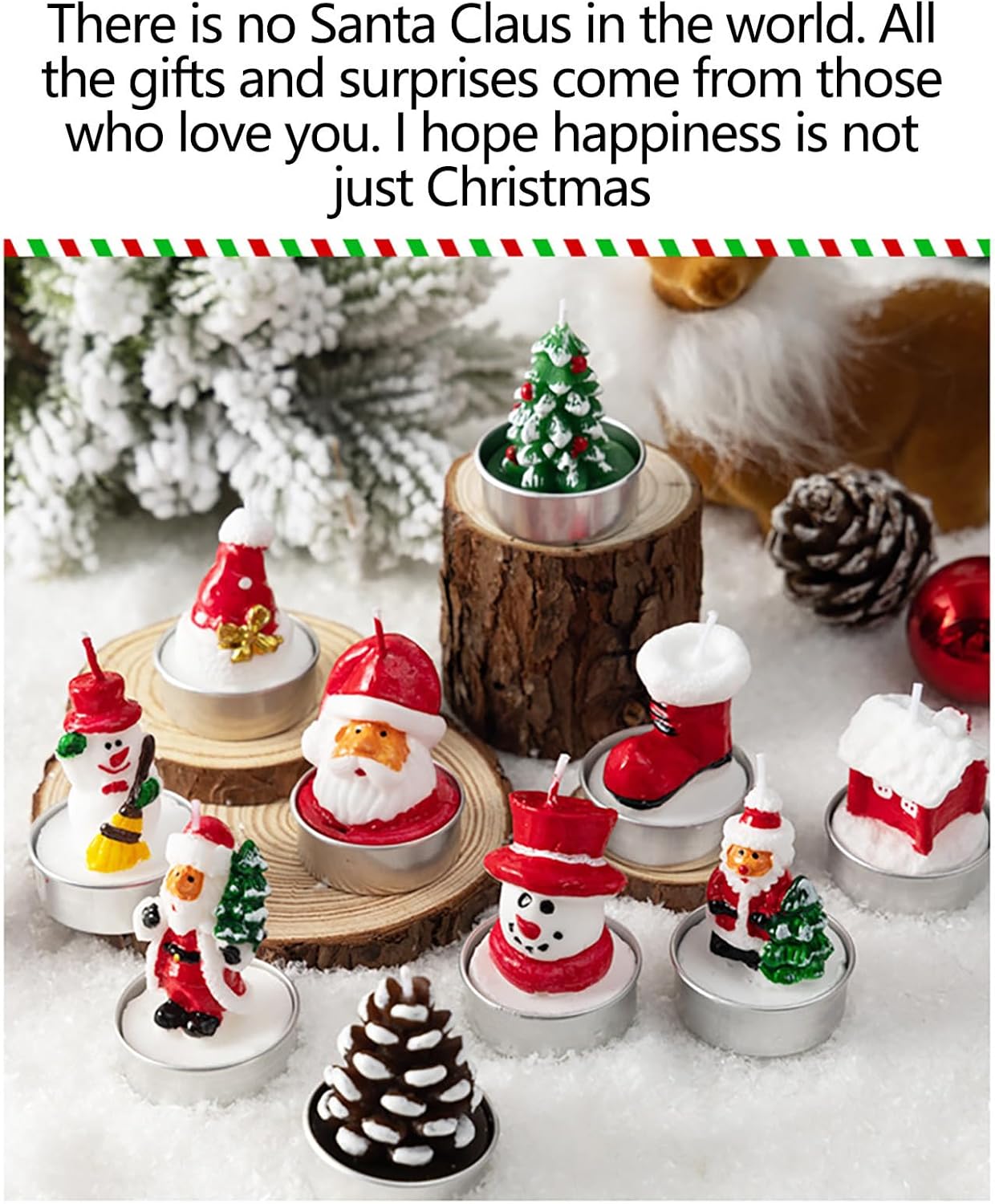 Mini Christmas Tea Lights - 3Pcs Set