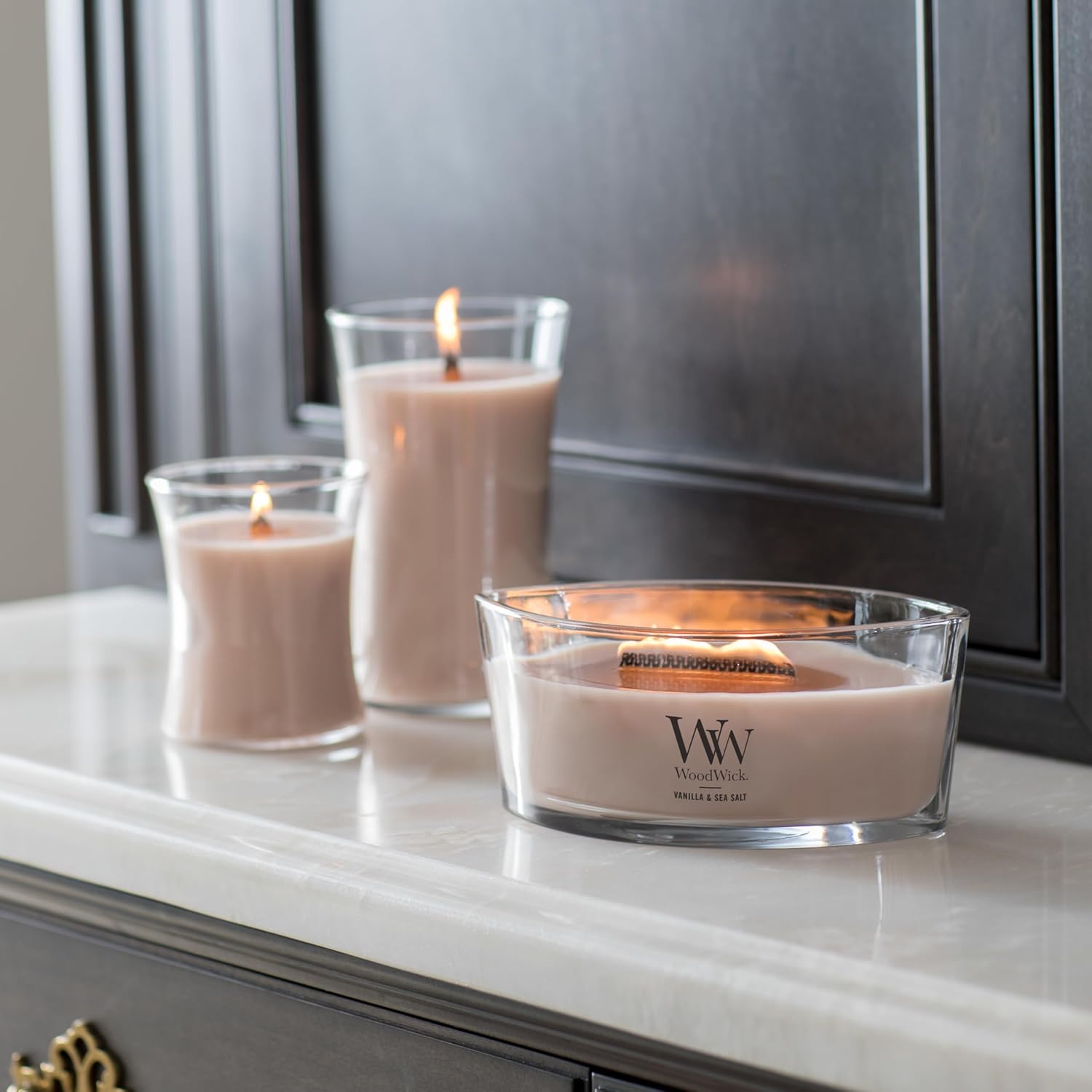 Vanilla Sea Salt Scented Medium Candle 97oz