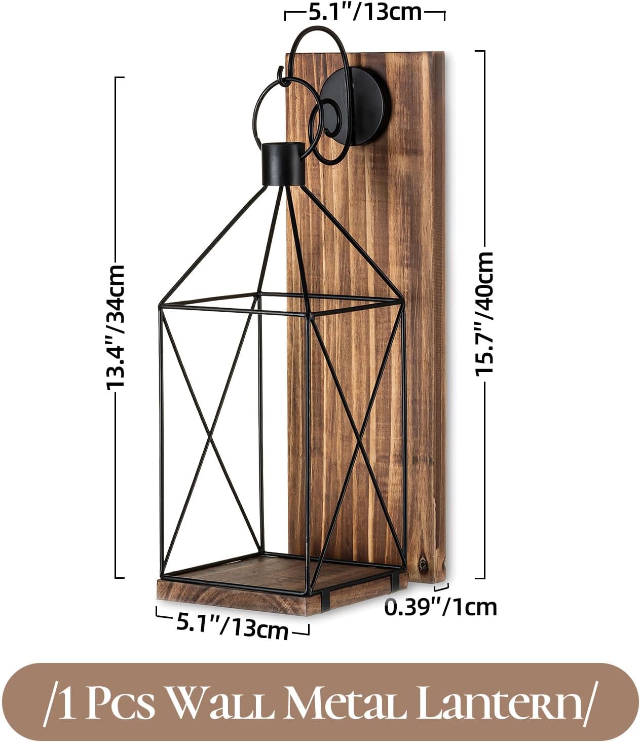 Warm Rustic Candle Sconce