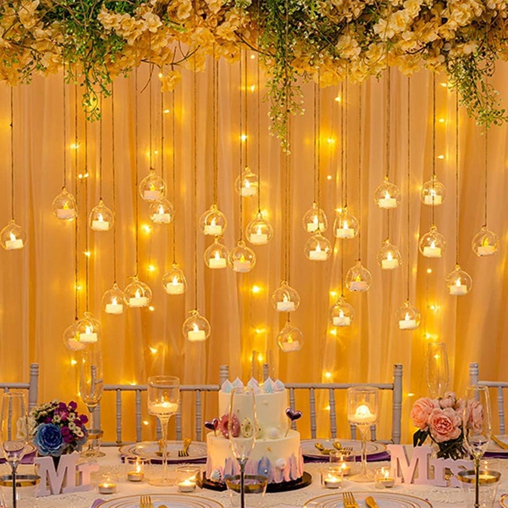 Hanging Glass Globes for Tea Light Holders