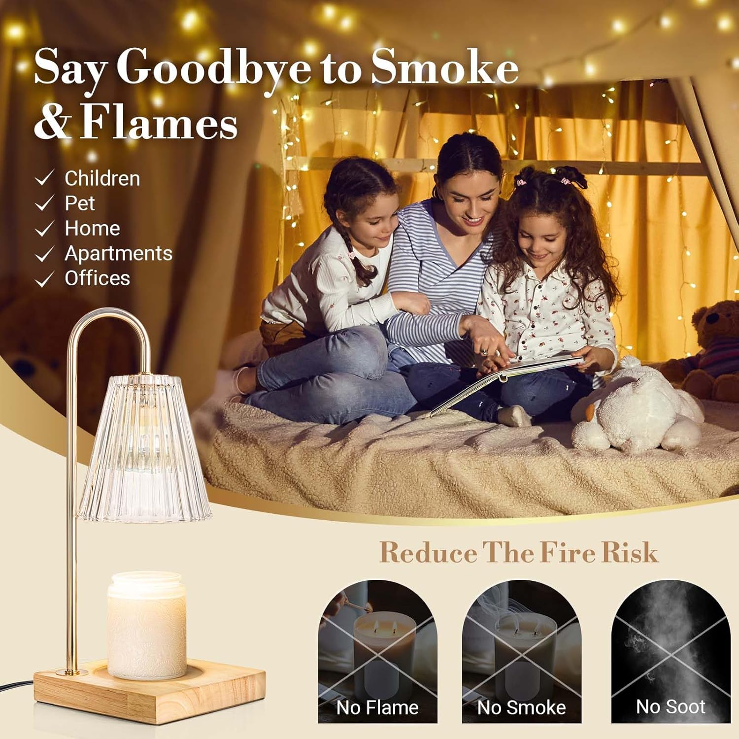 Candle Warmer Lamp - Safe Elegant
