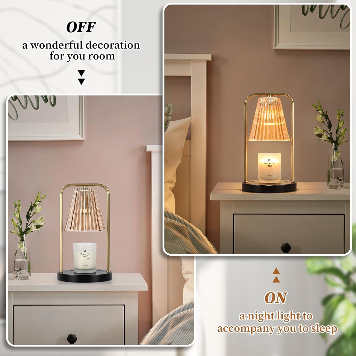 VerRon Candle Warmer Lamp with 2 Bulbs