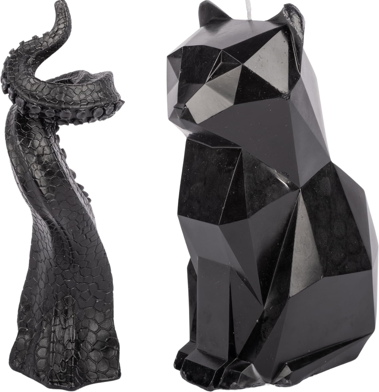 Halloween Spooky Candles Octopus Cat with Hidden Skeletons for Haunted Ambiance