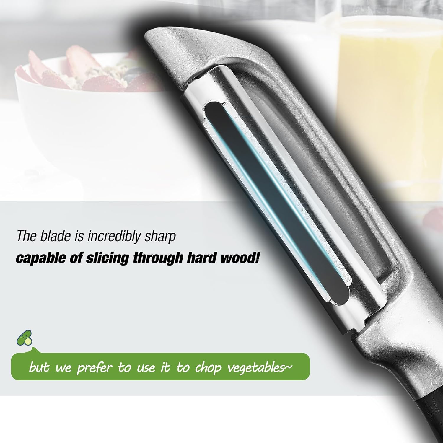 304 Stainless Steel Peeler with Wood Handle