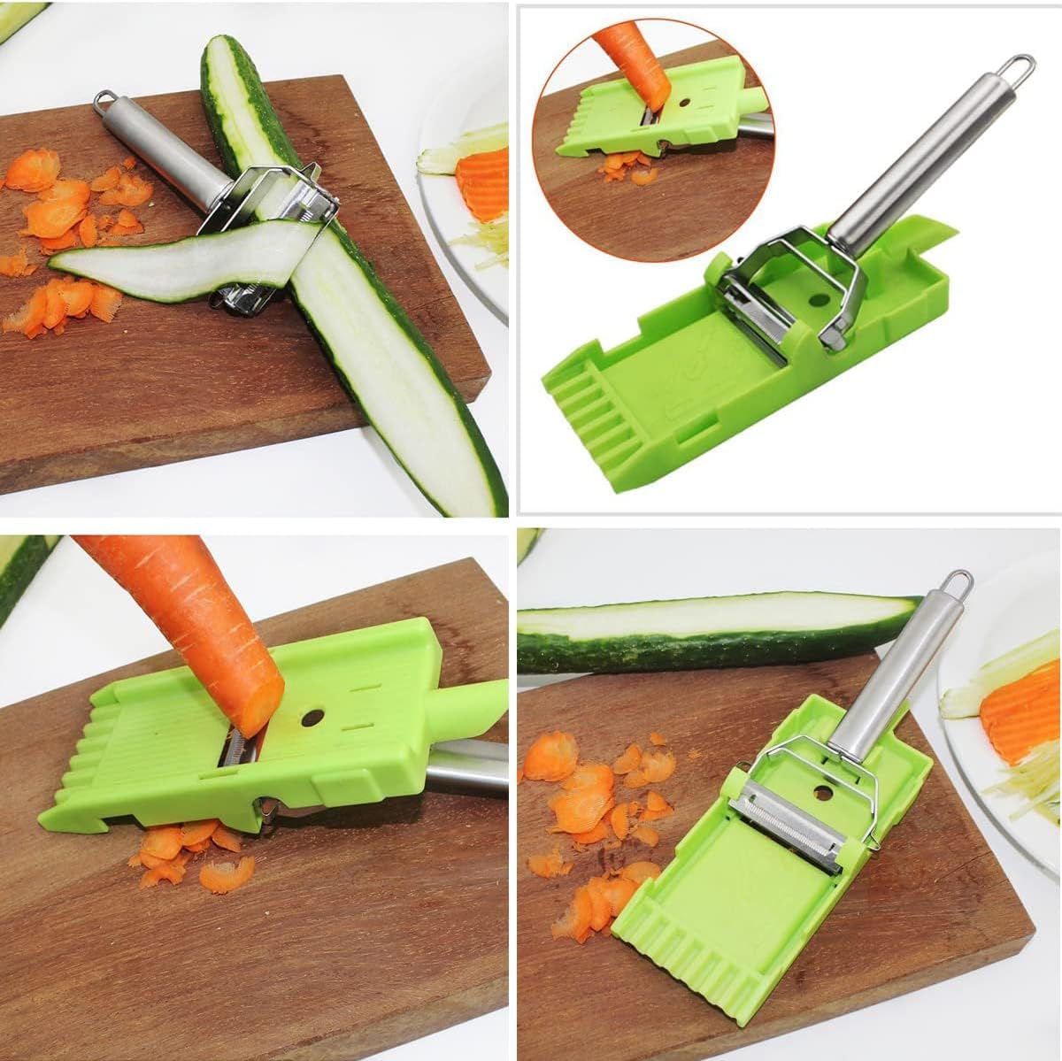 Cookaroos Peel Pro Peeler Multi-Function Peeling Tool Achieve Sharp Even Strips
