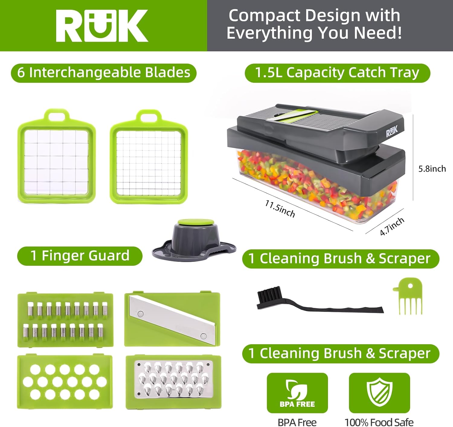 RK Vegetable Slicer w Secure Compartment