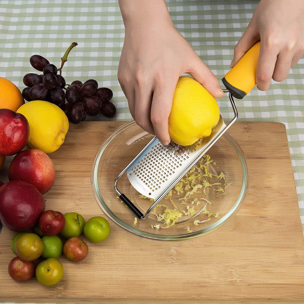 Pro Zester Grater - Swiss Sharp Durable Multi-functional for Cheese More