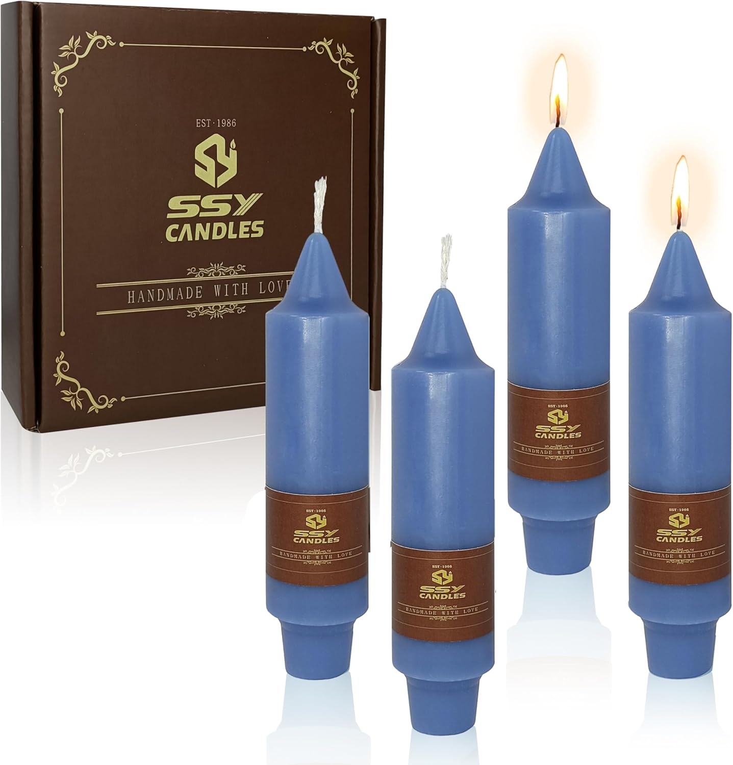 Mini Taper Candle Set - Dark Blue