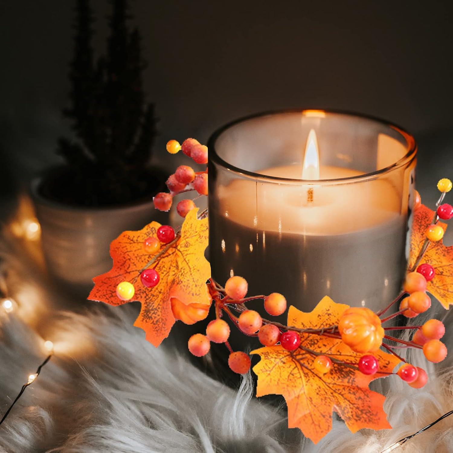 Halloween Candle Rings Wreaths for Your Haunted Home