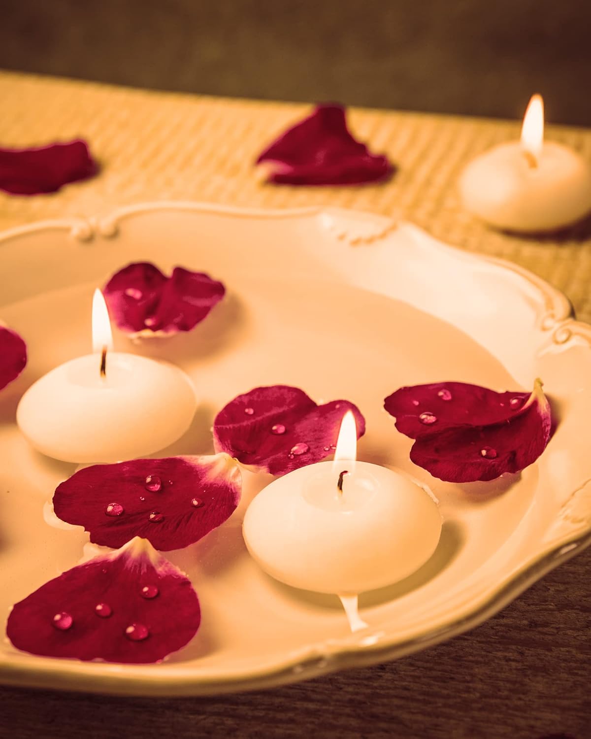 Treela 80-Piece 173 Unscented Floating Candles for Weddings Parties
