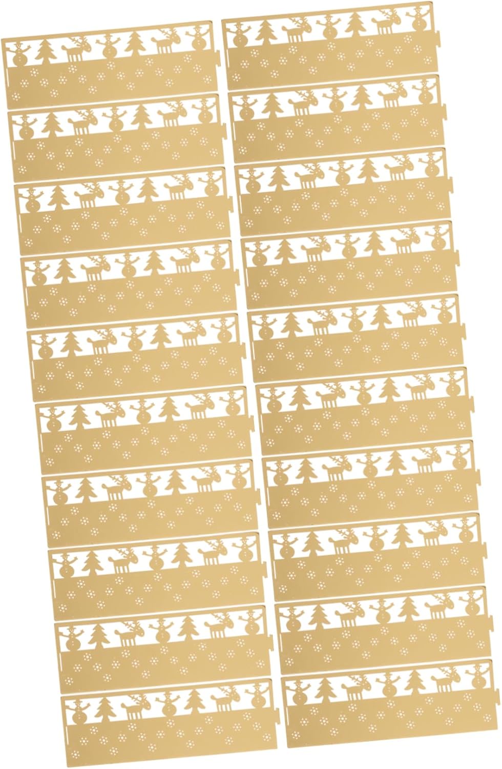 50-Piece Snowflake Candle Lampshade Xmas Decor Set