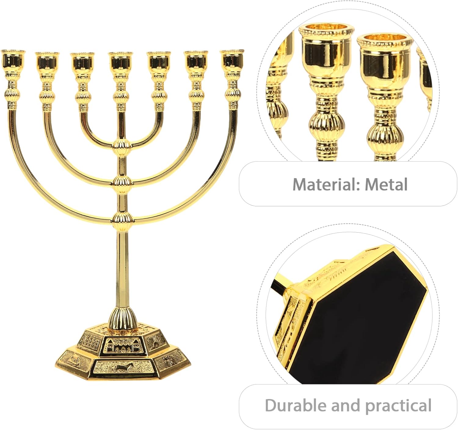 Hanukkah Menorah Candle Holder