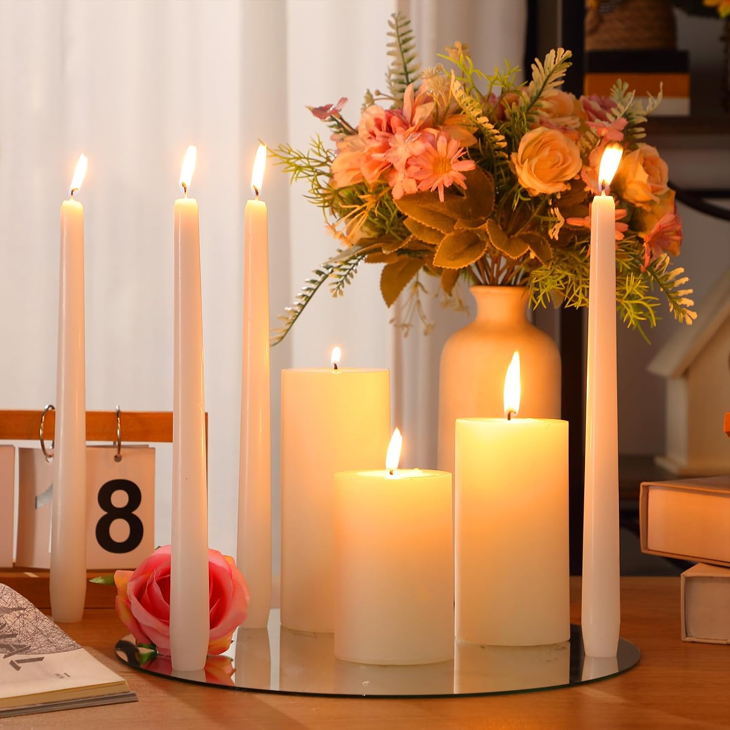 MTLEE 54 Pcs Unity Candles Set Perfect for Weddings and Parties
