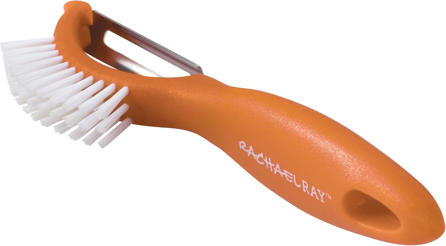 Rachael Ray 3-in-1 VegetableFruit Peeler with Orange Brush