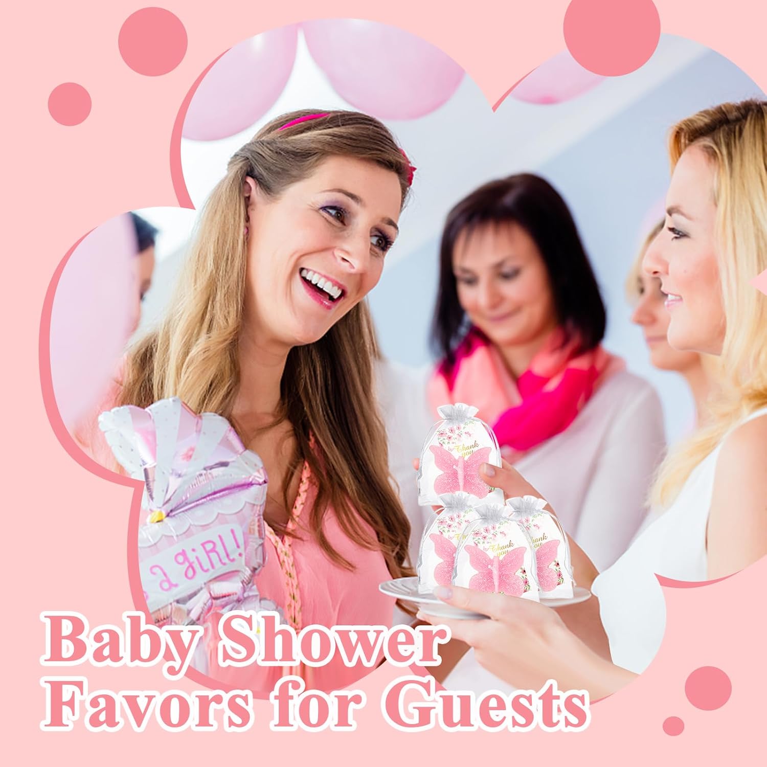 50-Set Butterfly Baby Shower Party Favor Set