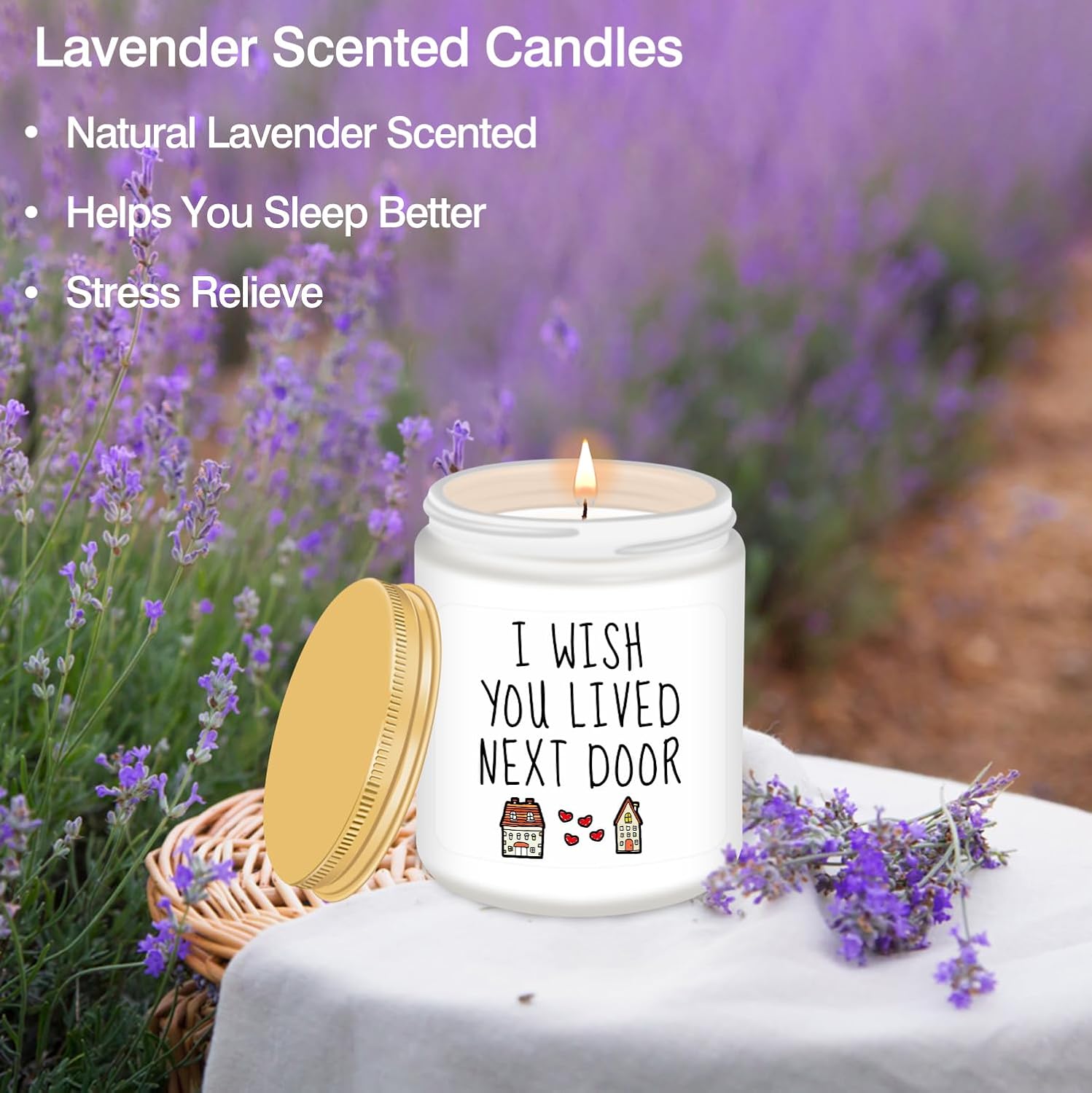 Homsolver - Birthday Candle Aromatherapy Gift for Best Friend Mom - Jar Candle