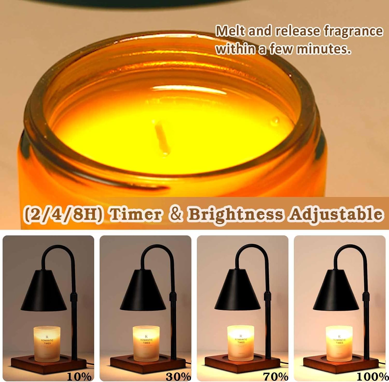 Cozy Candle Warmer Lamp for Home or Bedside Use