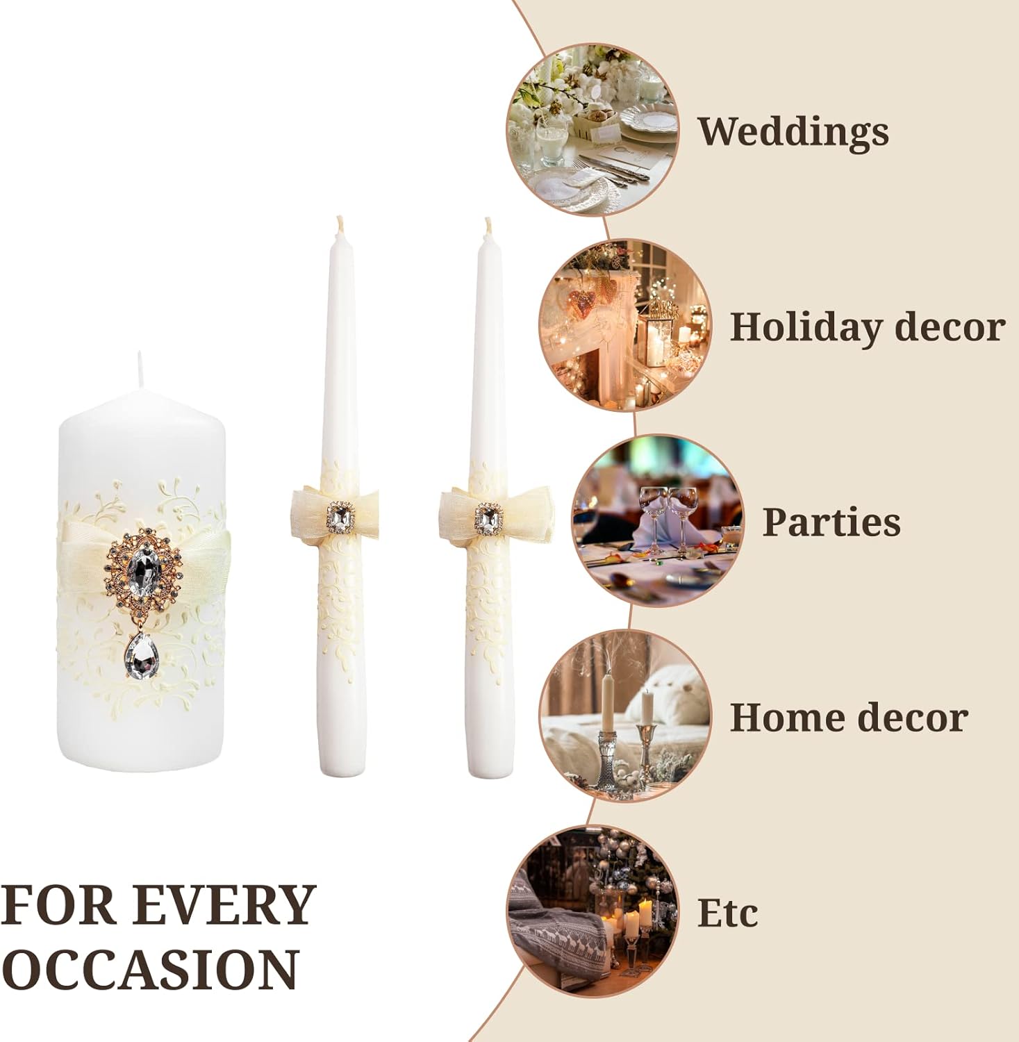 VABA - Unity Candle Set for Weddings