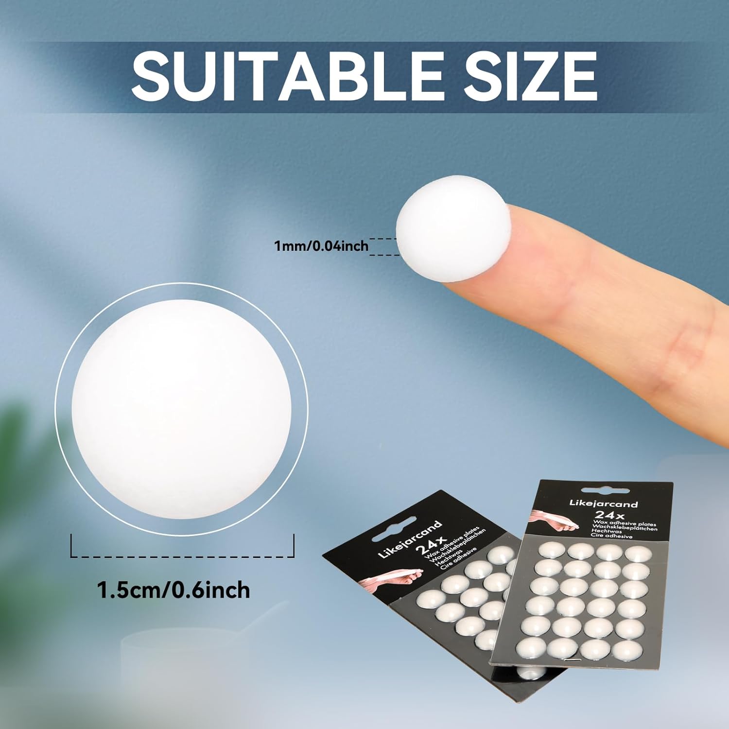 Taper Candle Wax Dots Adhesive