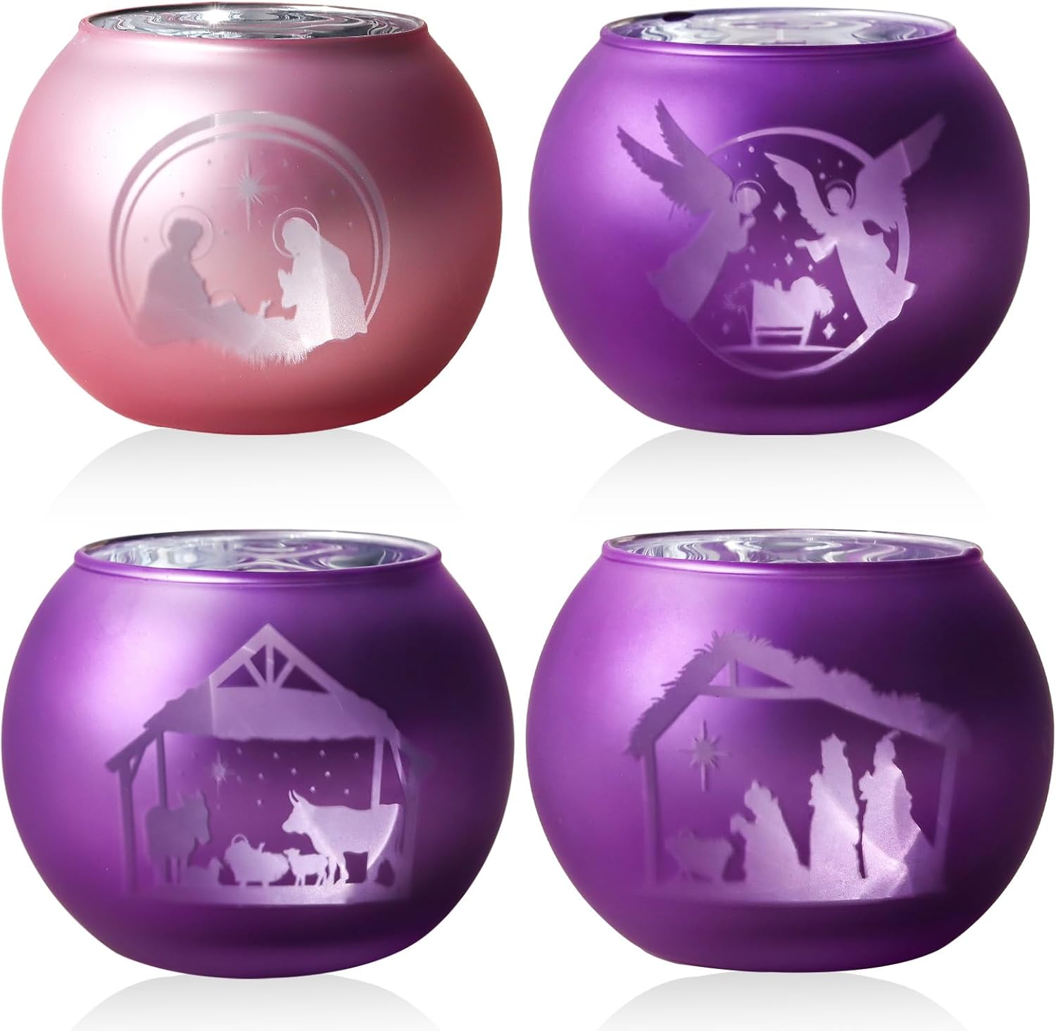 Nativity Candle Holders Set