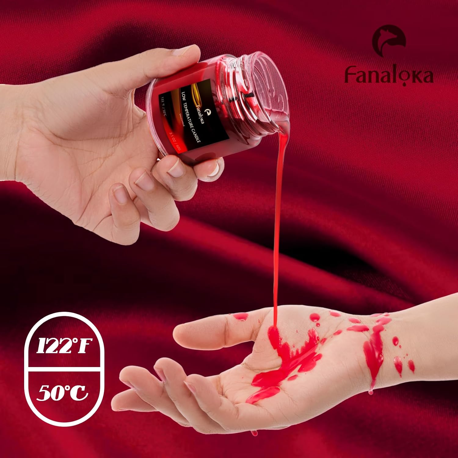Wax Play Candles Black Red Set Safe Fun