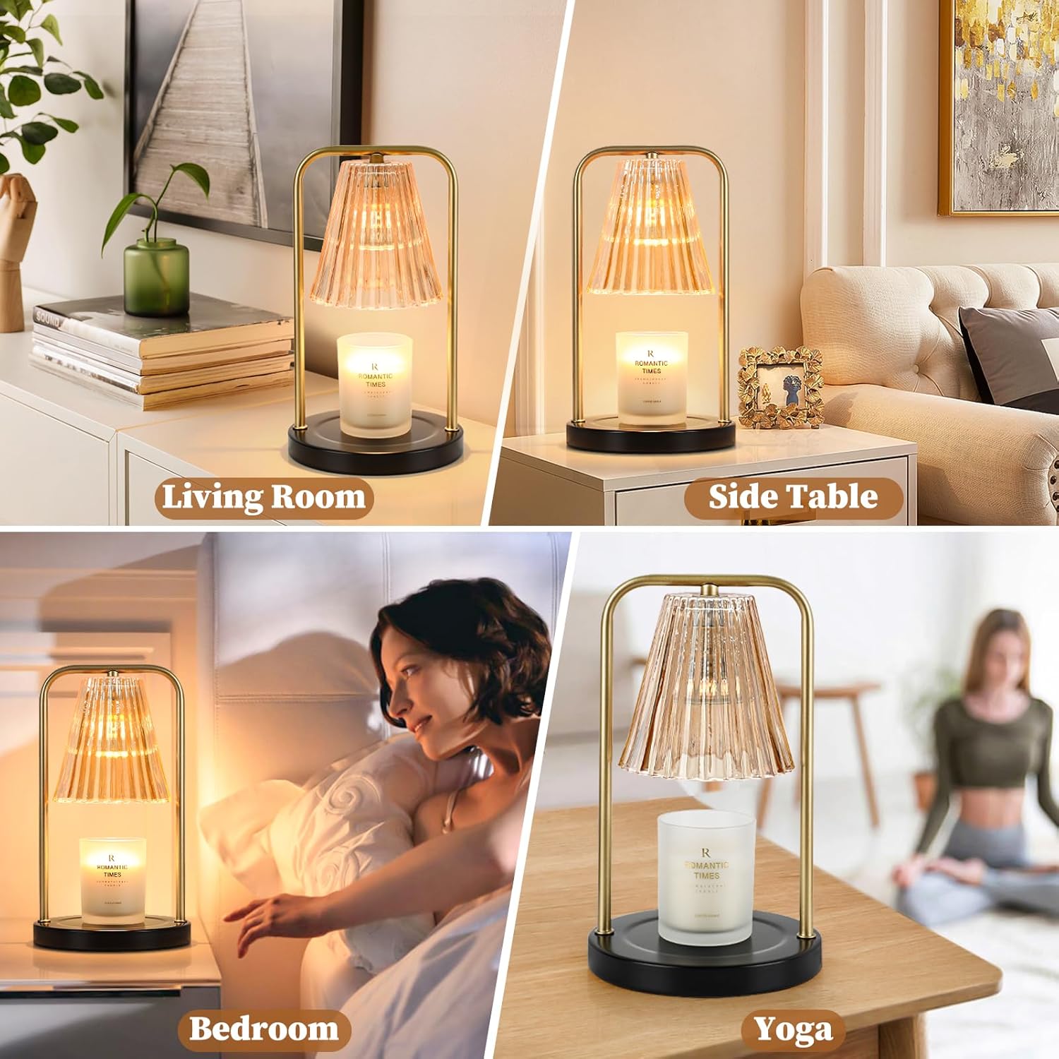 VerRon Candle Warmer Lamp with 2 Bulbs