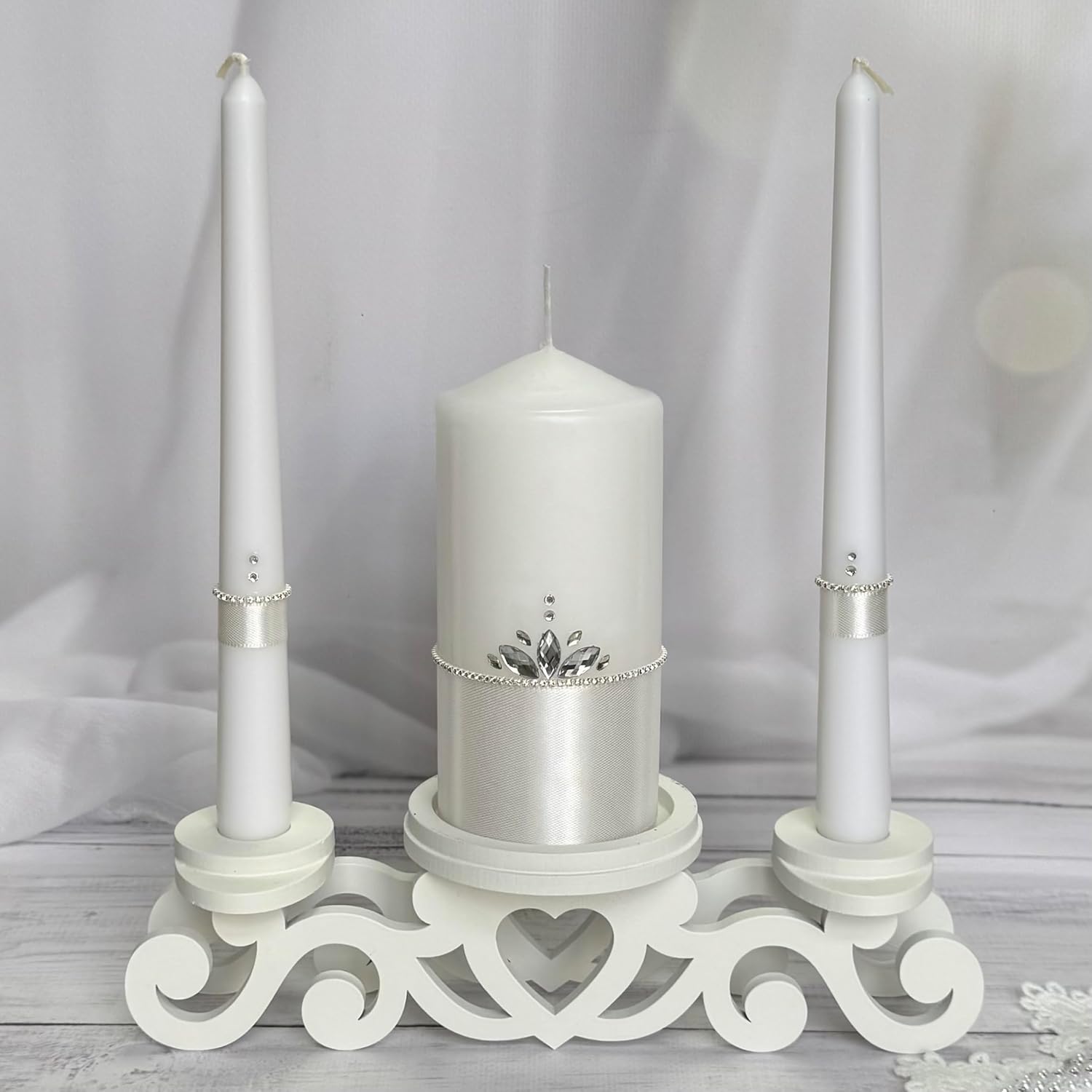 Perfect for Weddings Unity Candle Set - Symbol of Love Loyalty