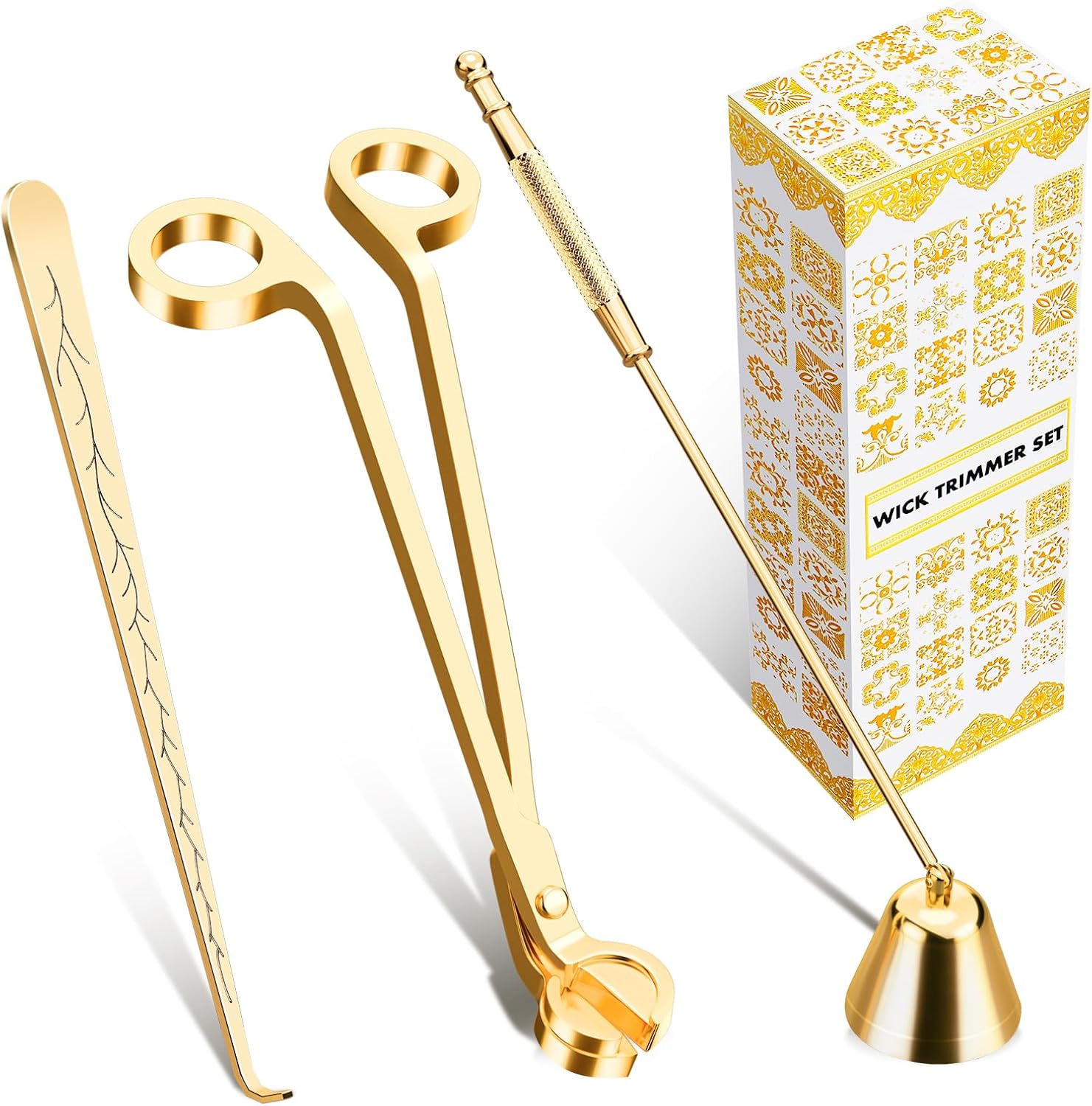 Calary Candle Wick Trimmer Snuffer Set