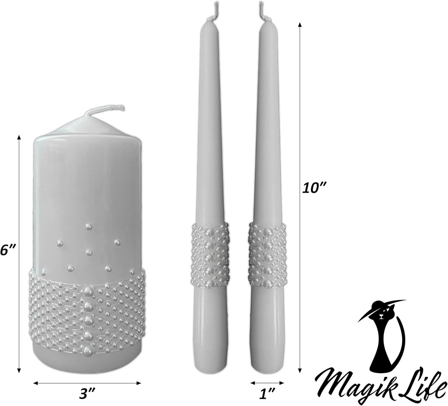 Magik Life Elegant Wedding Candle Set