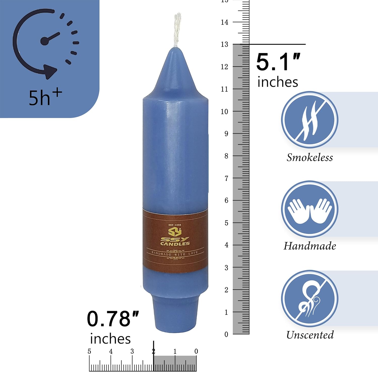 Mini Taper Candle Set - Dark Blue
