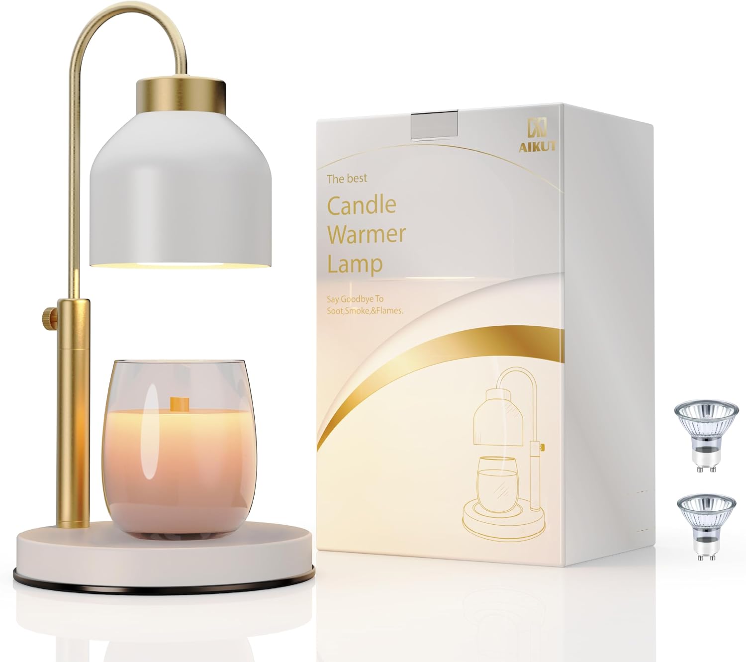 AIKUT Candle Warmer Lamp Timer Dimmer Perfect for Large Candles Durable Stylish