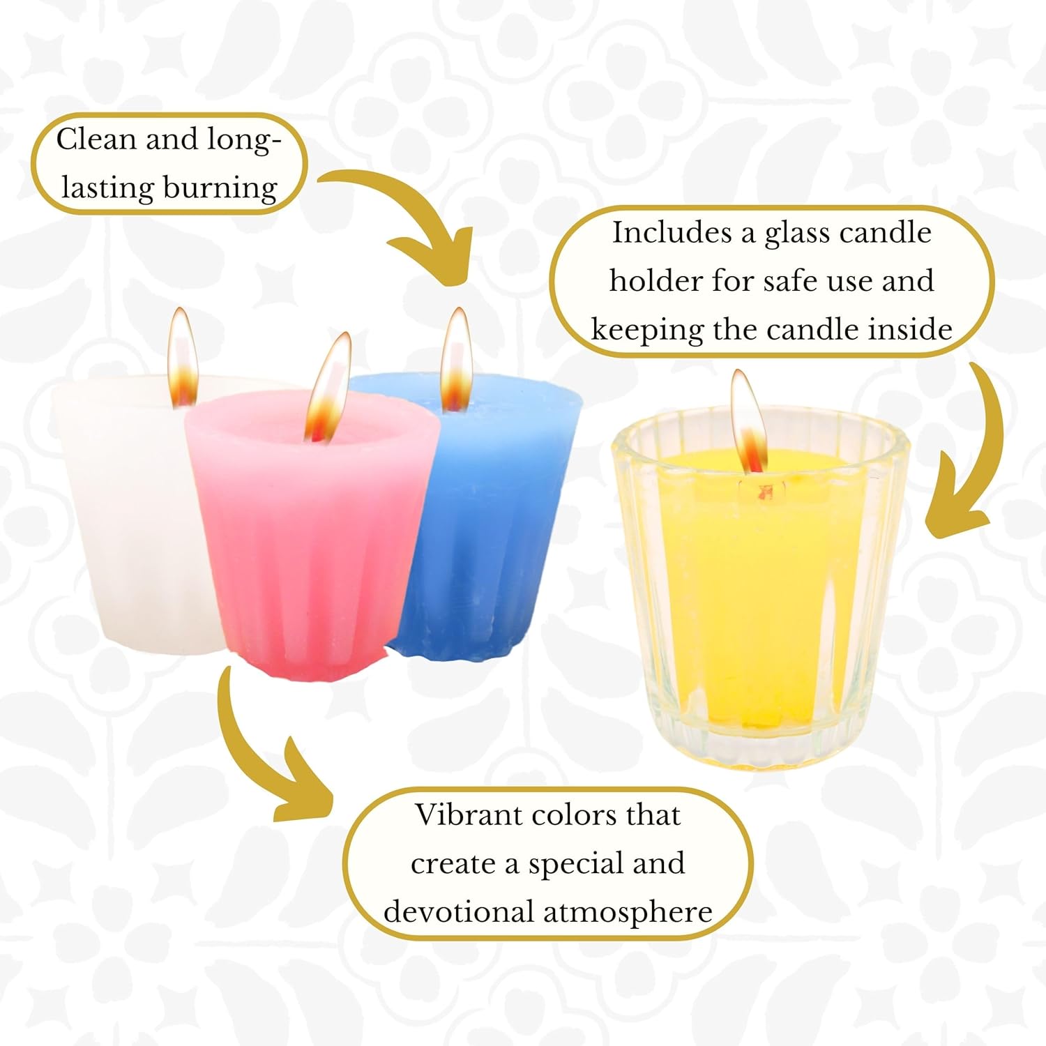 12 Pack Devotional Candles for Catholic Studies - Prayer Box Included