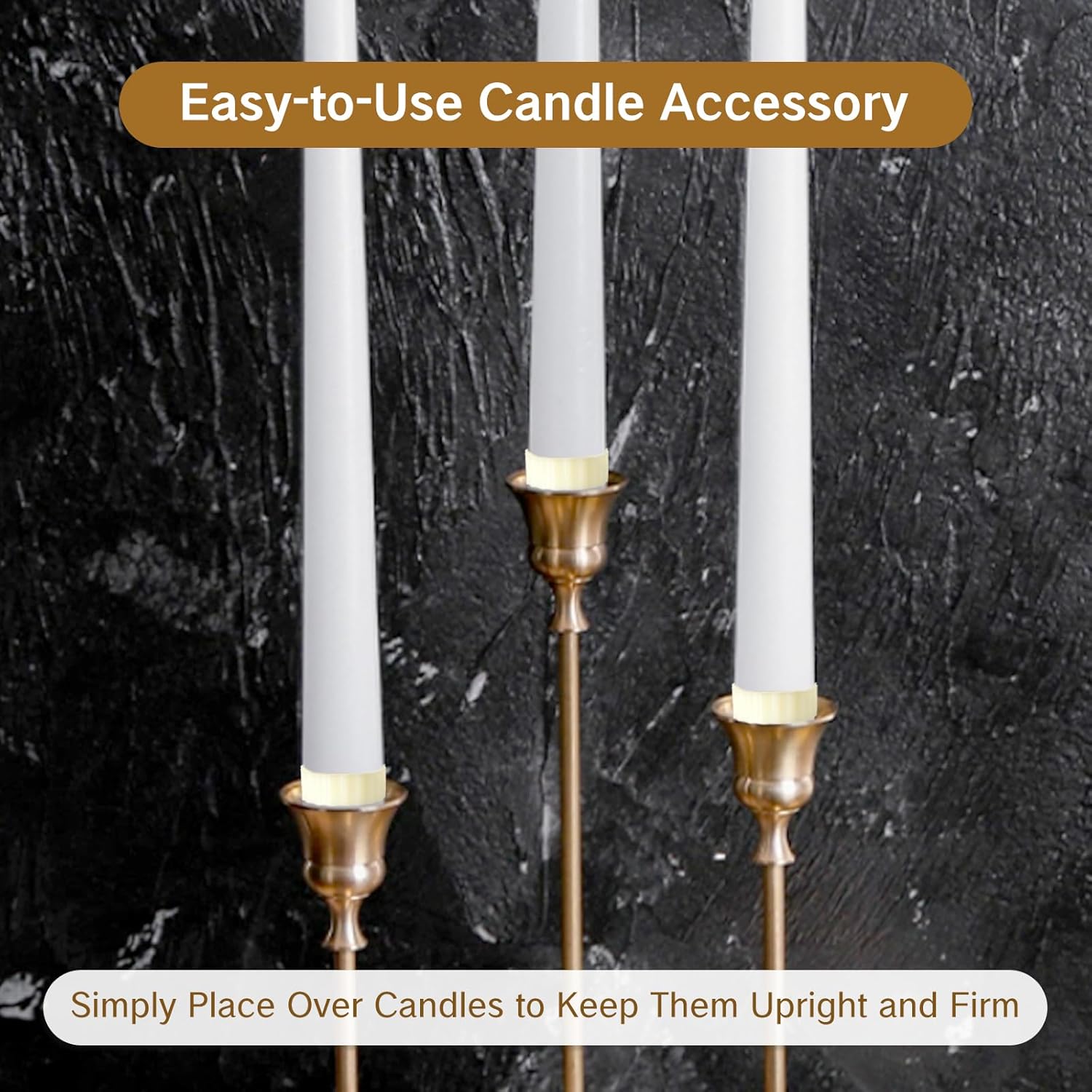 Secure Taper Candlegrips 10Pcs 78 OD x 34 ID x 38 H