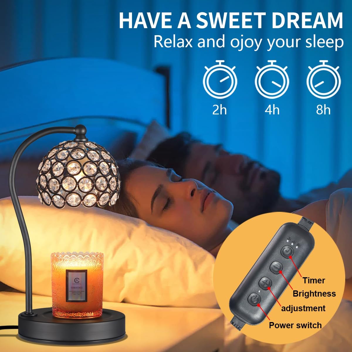 Safe Candle Warmer Lamp with Timer for Home Decor