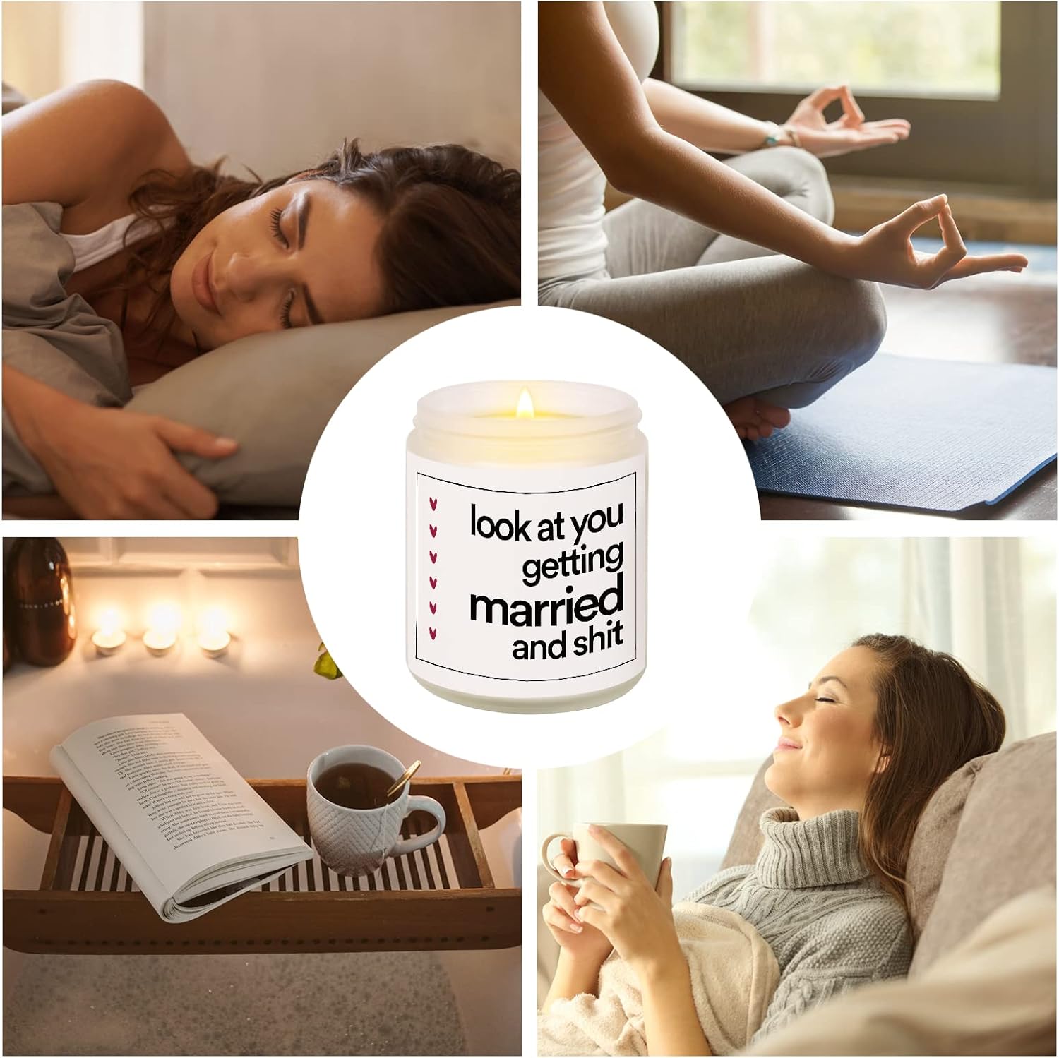 Funny Lavender Candle for Weddings