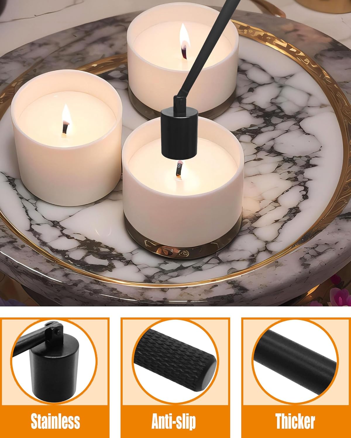 4-in-1 Candle Wick Set with Storage Tray