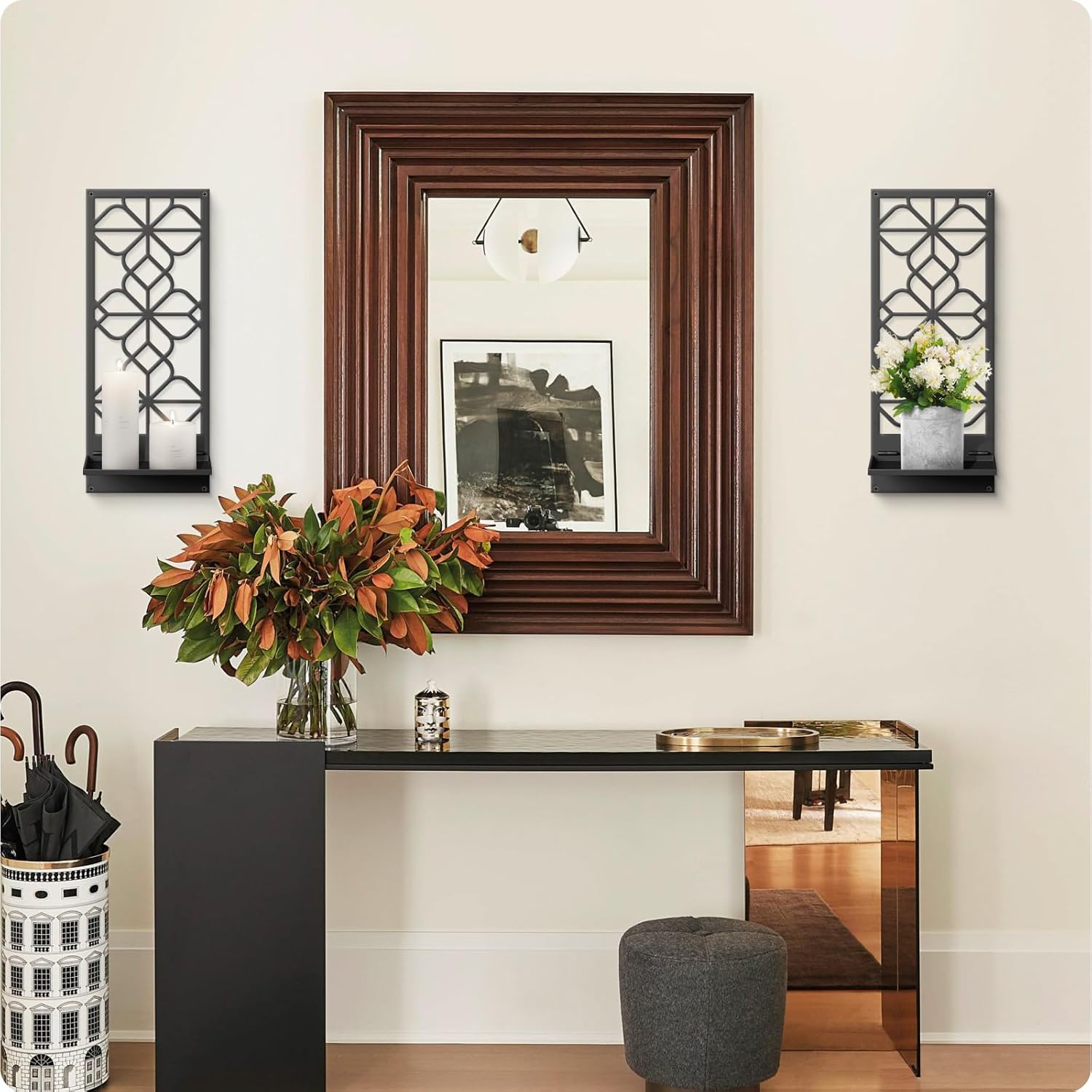 Black Metal Retro Wall Art Set