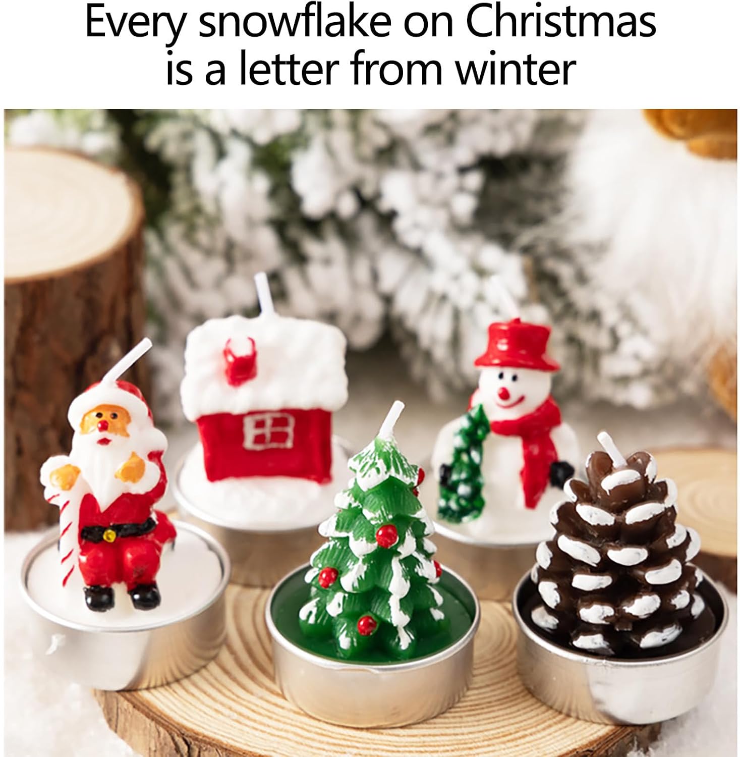 Mini Christmas Tea Lights - 3Pcs Set