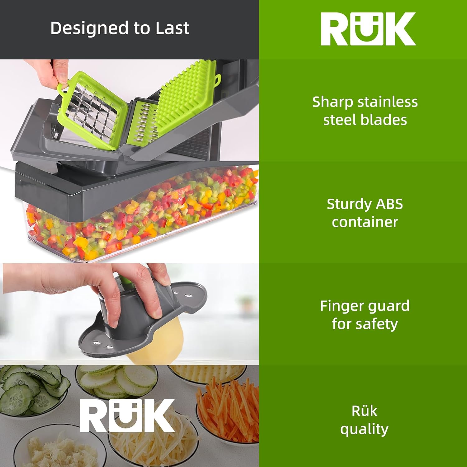 RK Vegetable Slicer w Secure Compartment