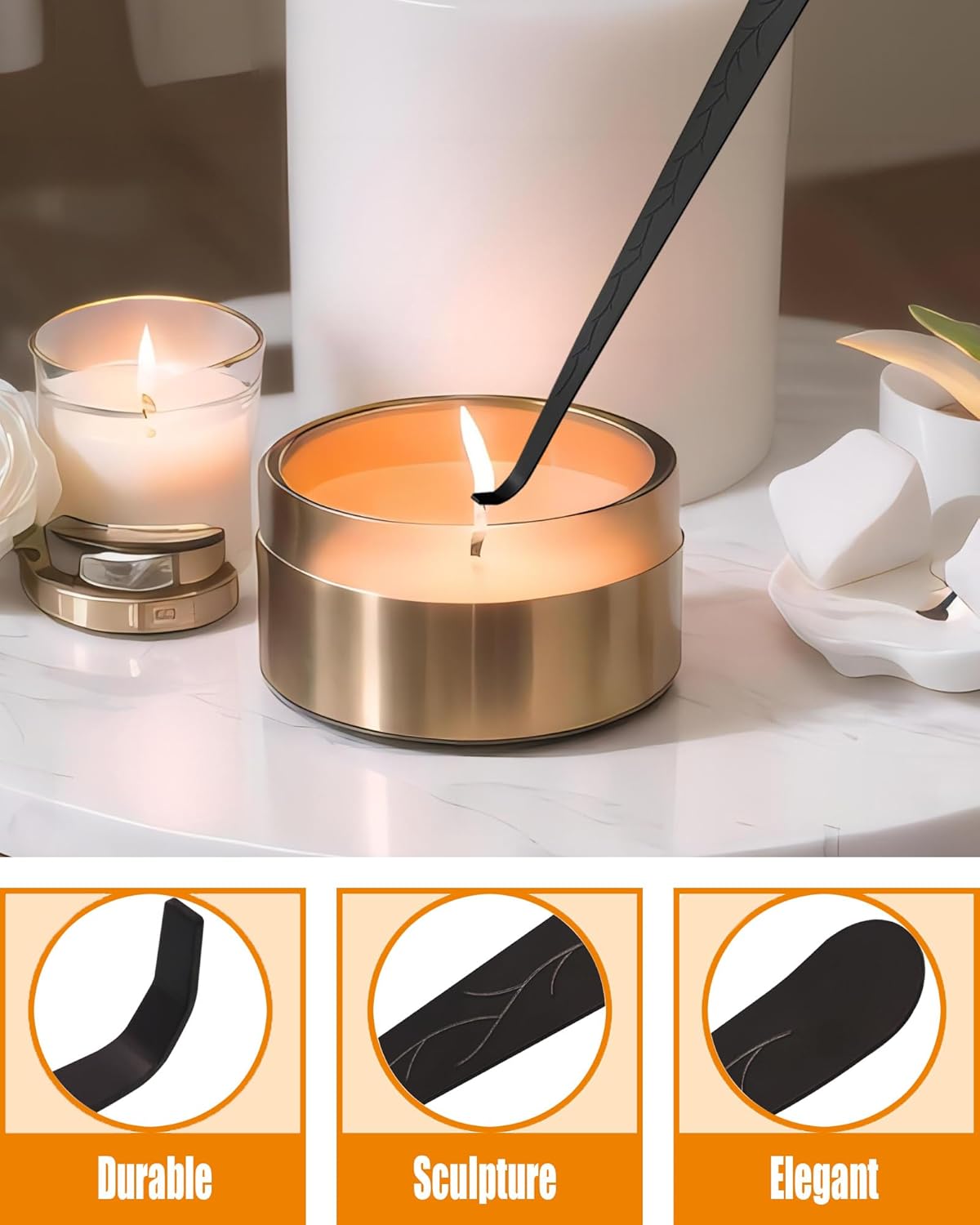 4-in-1 Candle Wick Set with Storage Tray