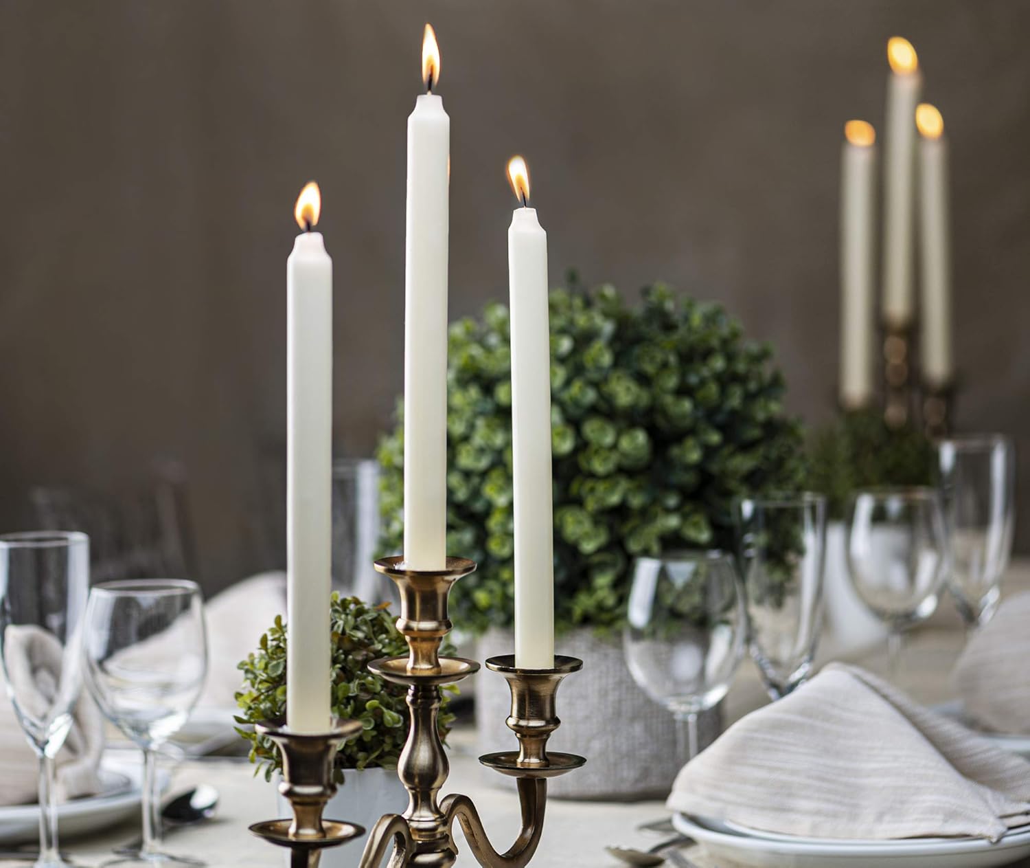 BOLSIUS Ivory Candlesticks Bulk Pack