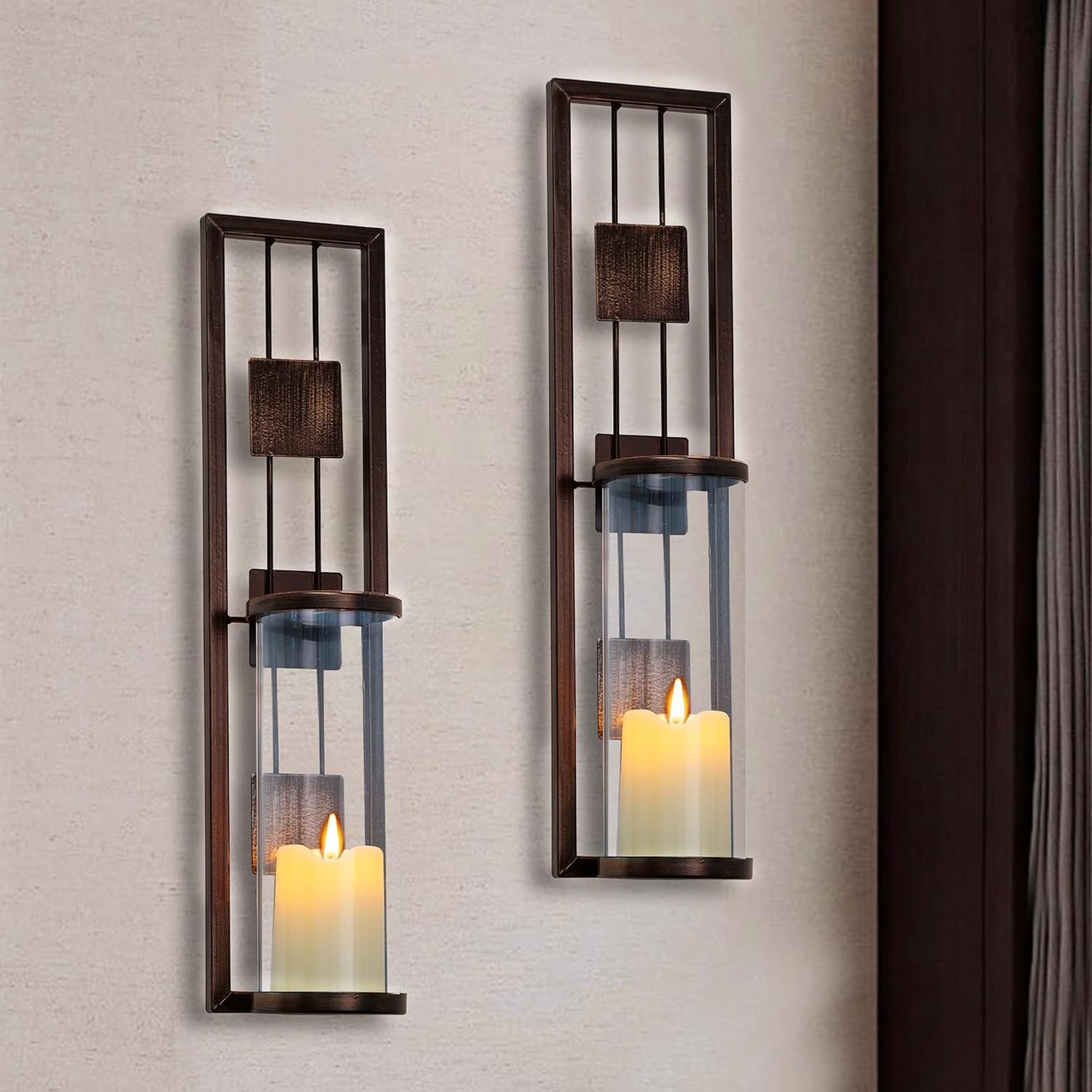 Classic Metal Candle Holder Set