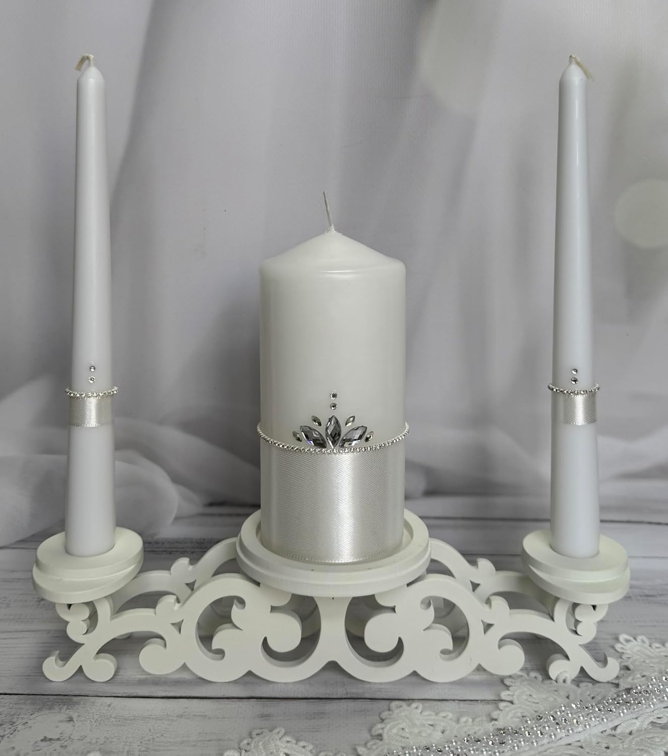 Perfect for Weddings Unity Candle Set - Symbol of Love Loyalty