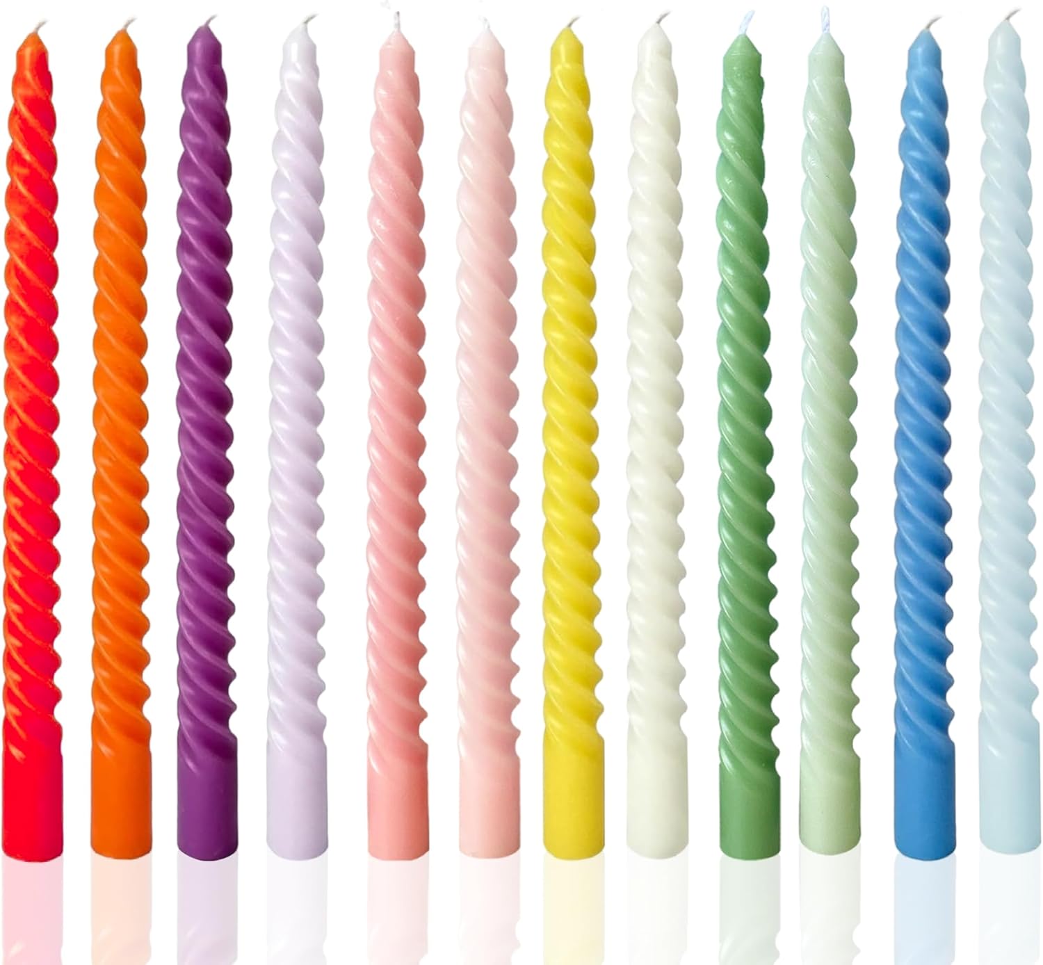Colorful 10in Candles Set for Home Gift