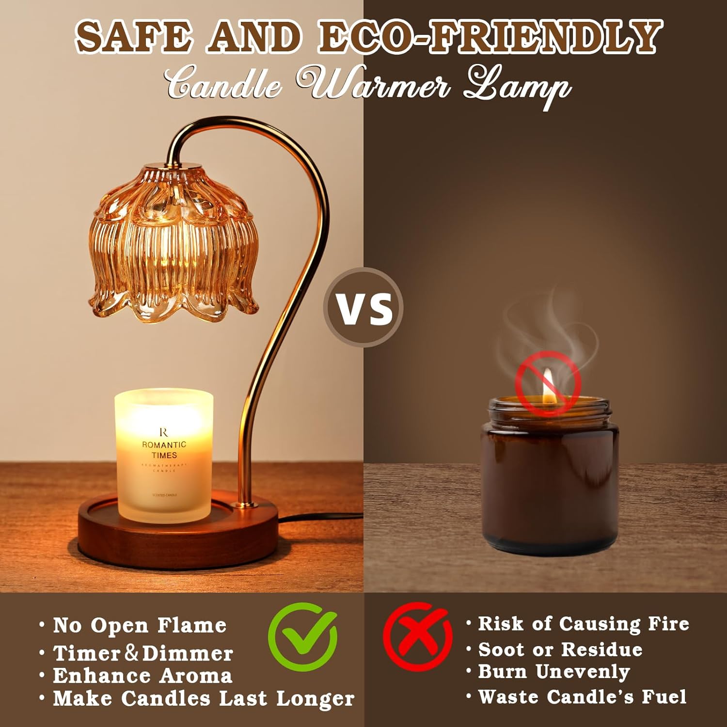 Funistree Dimmable Candle Warmer Lamp Timer