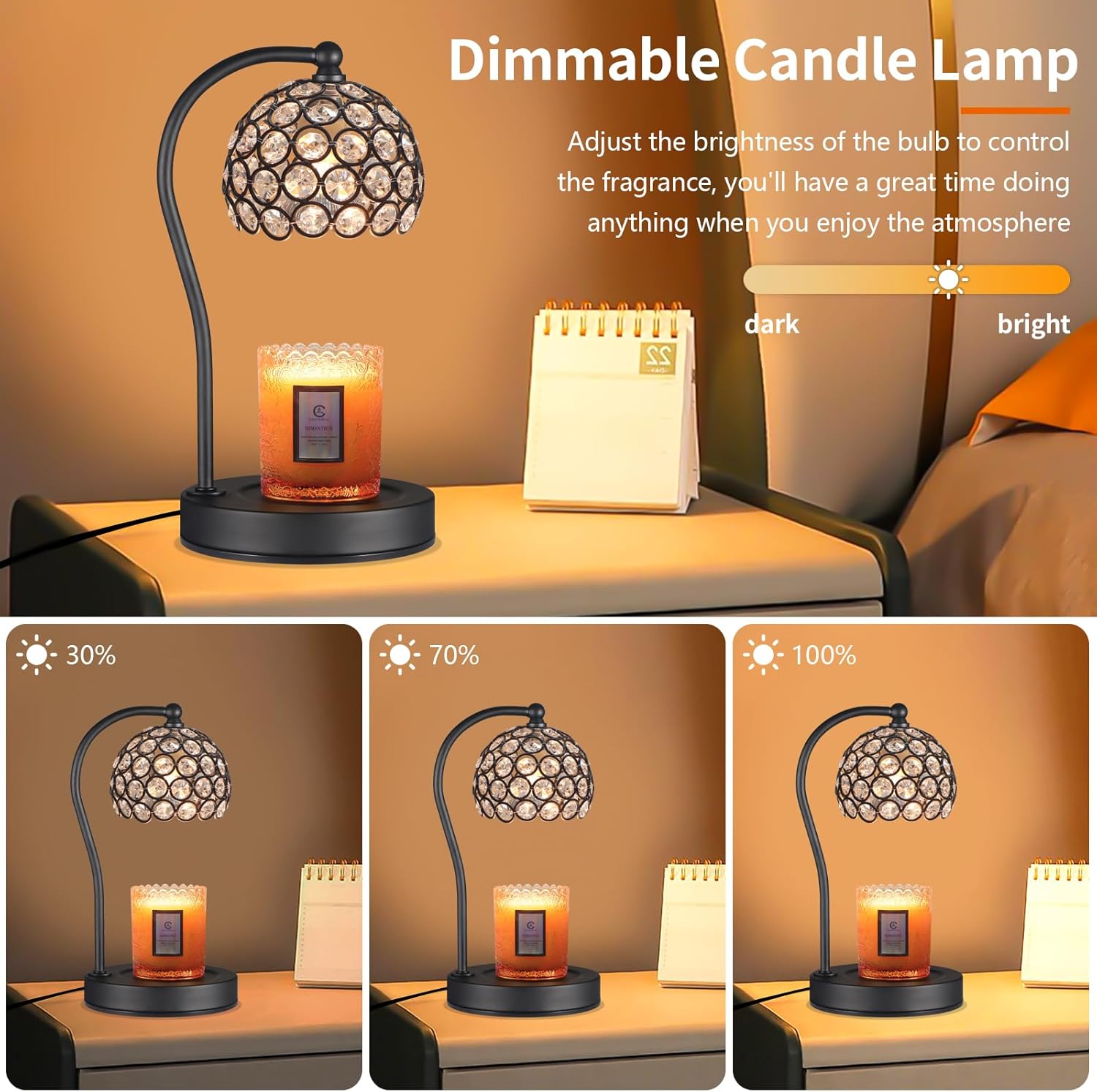Safe Candle Warmer Lamp with Timer for Home Decor