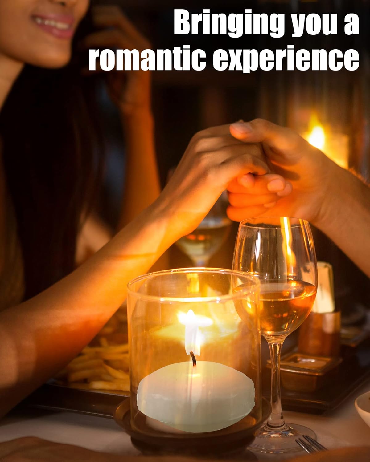 Elegant Floating Candles - 100 White Spherical Candles for Weddings Parties