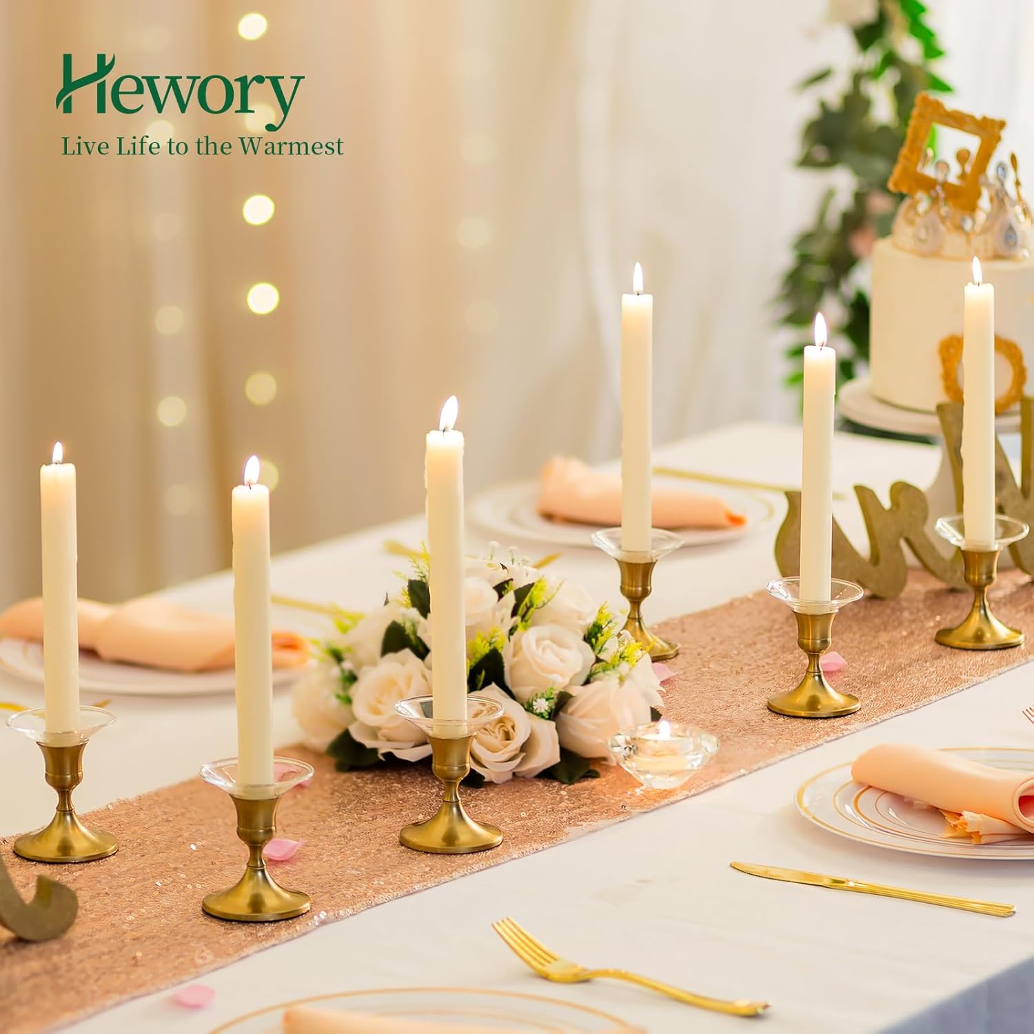 3-Piece Glass Candle Drip Protectors